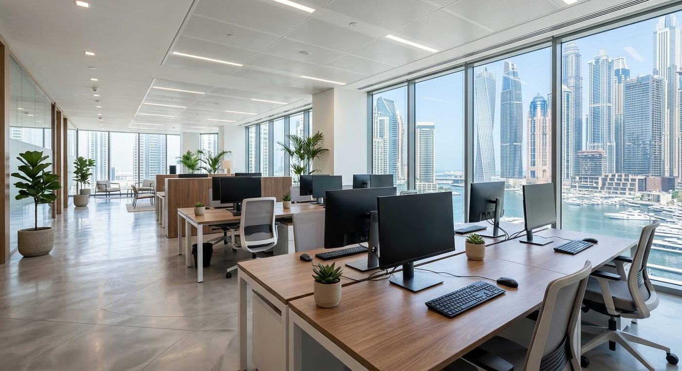 Tidy and polished office workspace