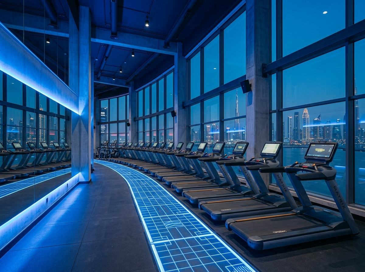 TheFit cardio theatre with treadmills