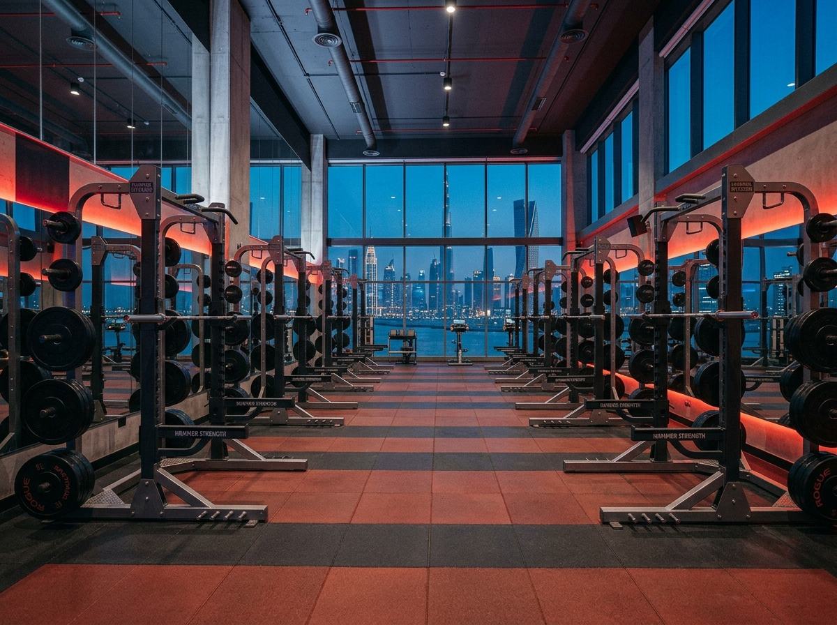TheFit strength zone with squat racks