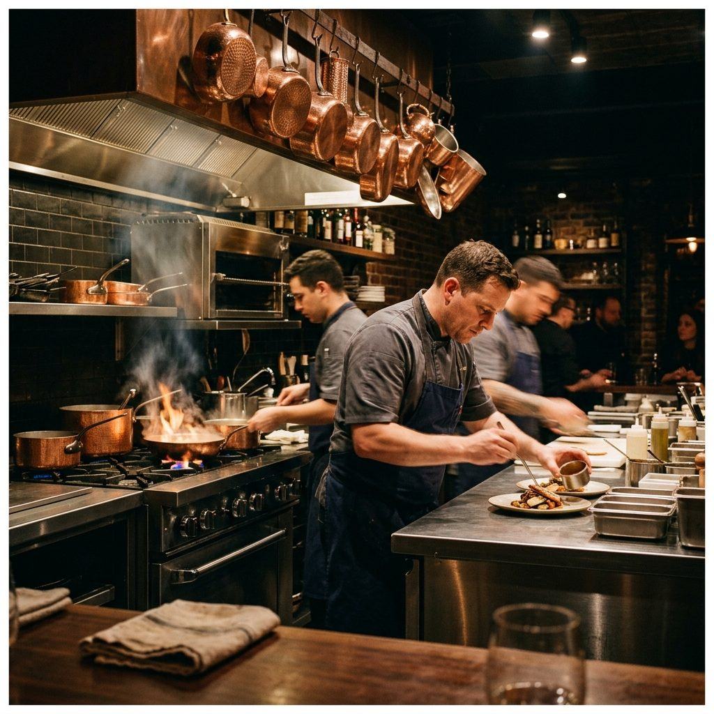 Gallery photo of the open kitchen