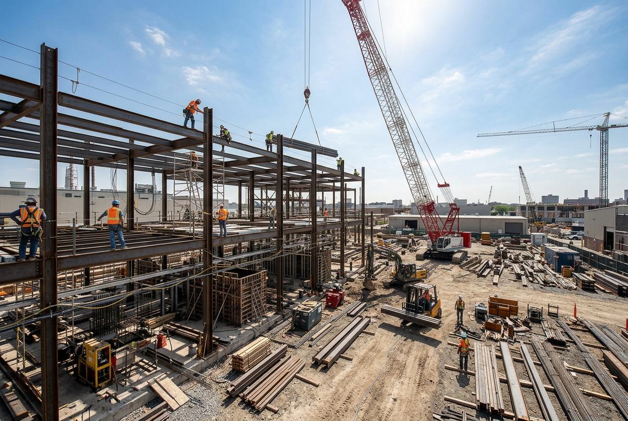 Construction site and industrial facility